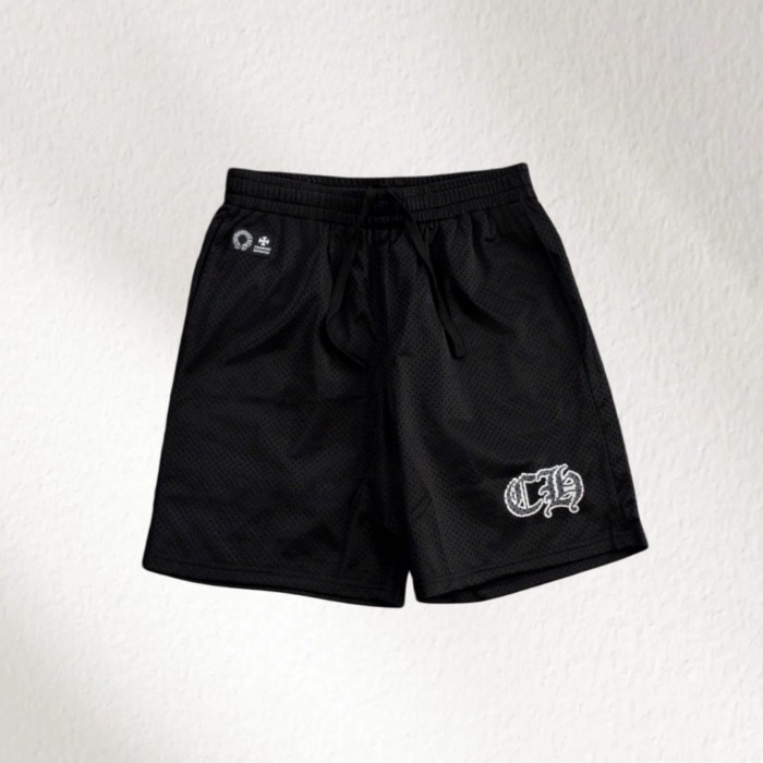 Chrome Hearts กางเกงกีฬาขาสั้นลําลองผ้าตาข่ายลําลองสําหรับทั้งชายและหญิง