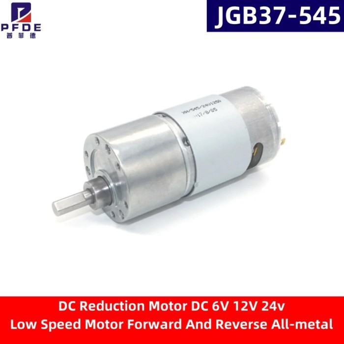 High Torque Reduction Motor  JGB37-545  DC Reduction Motor DC 6V 12V 24v Low Speed Motor Forward An