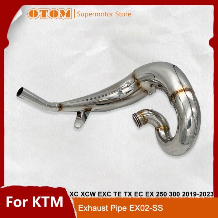 OTOM Motorcycle Exhaust Pipe Muffler Silencer Escape Modified Stainless Steel Front Slip For KTM SX