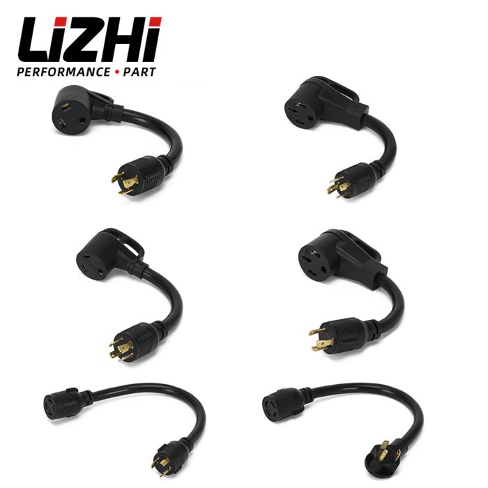 Generator Power Cord Adapter Universal For Nema L5-30P/ L14-30P / TT-30P Male Plug To L14-30R / TT-