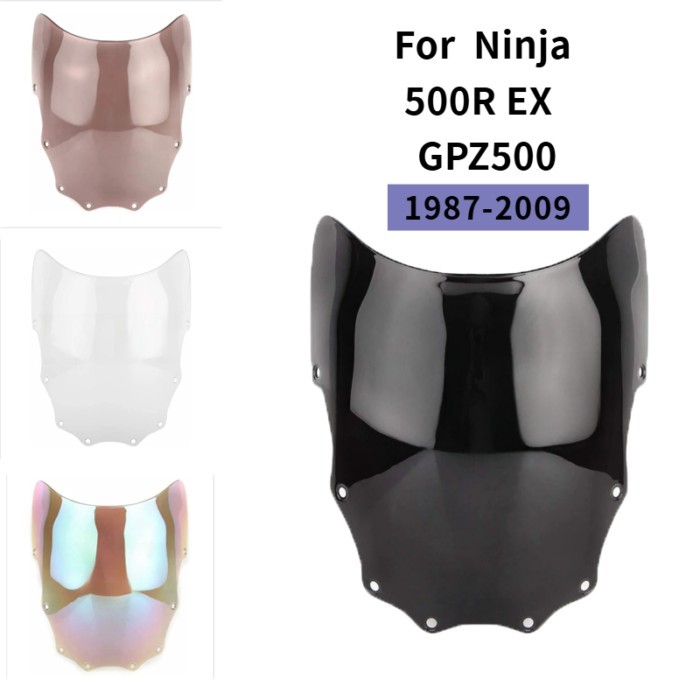 For Kawasaki Ninja 500R EX GPZ 500 EX500 GPZ500 1987-2009 Motorcycle Windshield WindScreen fairing
