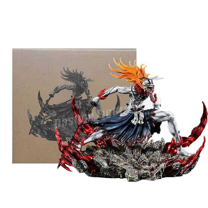 ow Ichigo Action Figure Collectible Doll Saigo No Getsuga Tenshou Hollowfied Kurosaki Ichigo Statue