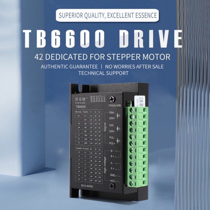 Stepper Motor Driver TB6600 4A 9-42V Nema 17 Stepper Motor Driver CNC Controller Single Axes Phase