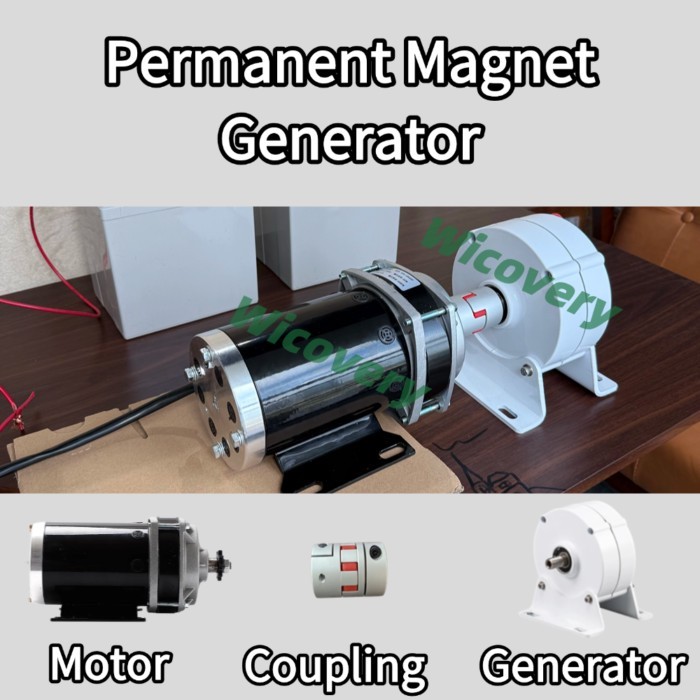 3KW 4KW 5KW 7KW 650rpm Permanent Magnet Generator 12V 24V 48V AC Alternators Use For Wind Turbine W