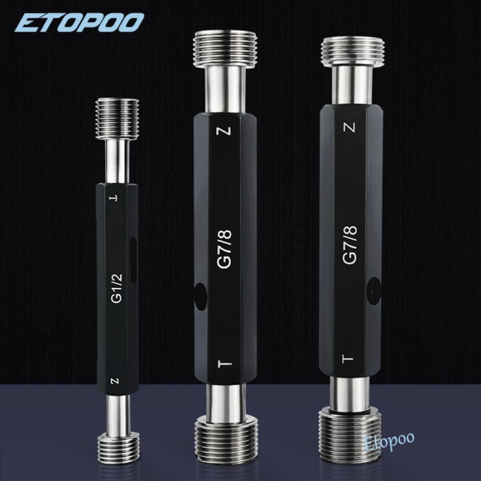 G1 / G2 / G1/8 / G1/4 / G3/8 / G5/8 / G1/2 / G3/4 Straight Pipe Thread Plug Gauge Thread Ring Gauge
