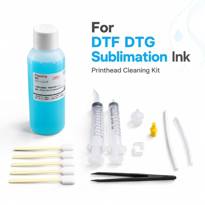 DTF Cleaning Liquid Cleaner Unblock Printhead Clean Solution L1800 L805 DX5 DX6 DX7 I3200 XP600 L18