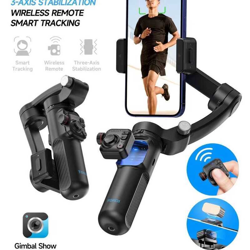 M02 Handheld Gimbal สามแกน Stabilizer Face Follow-Up Anti-Shakeing Selfie Stick Lazy Live Mobile
