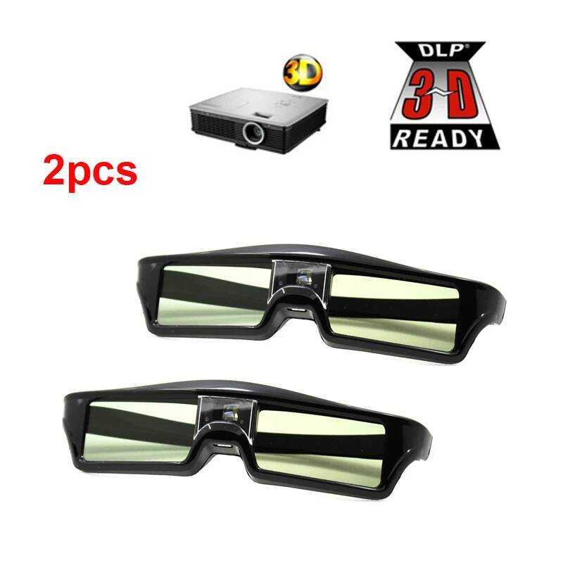 2pcs Active Shutter แว่นตา DLP-L 3D แว่นตาสําหรับ Xgimi Z4X/H1/Z5 Optoma Sharp LG H5360 Jmgo BenQ w1