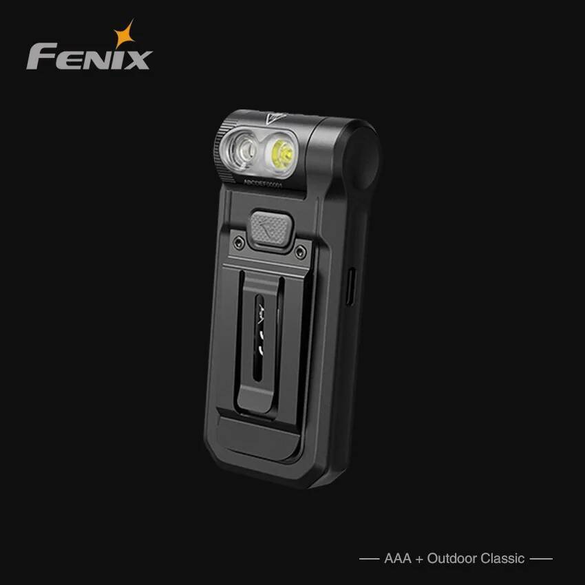 ไฟฉาย FENIX SW05R ส่องสว่างได้ พร้อมชาร์จอัลตราไวโอเลต สีแดง มีแม่เหล็กดูด สีดำ