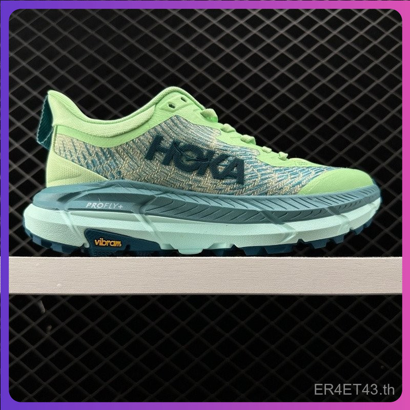 สไตล์ร้อนเกาหลีรุ่น 2024 HOKA MAFATE SPEED 4 น้ําหนักเบา Breathable Cross Country รองเท้าวิ่ง Unisex