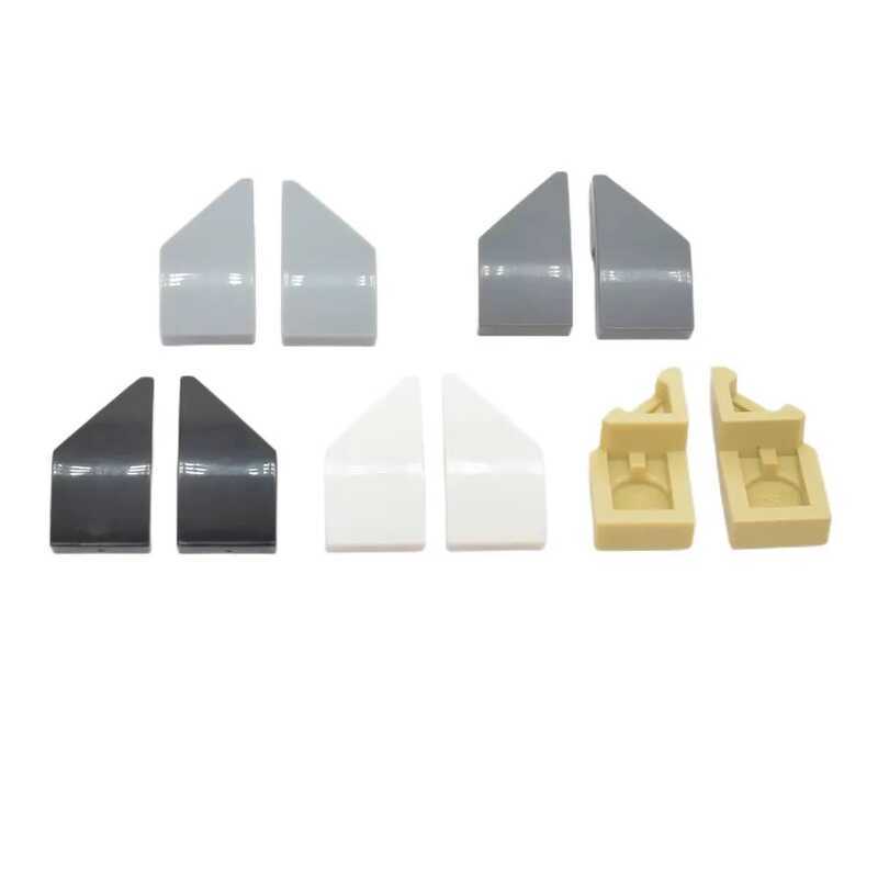 10 ชิ้น 29119 ชิ้นส่วนเวดจ์ 2x1 พร้อมส่วนยึดแบบมีรอยบาก บล็อกมุมฉาก สี Moc เข้ากันได้กับอิฐ ของเล่นป