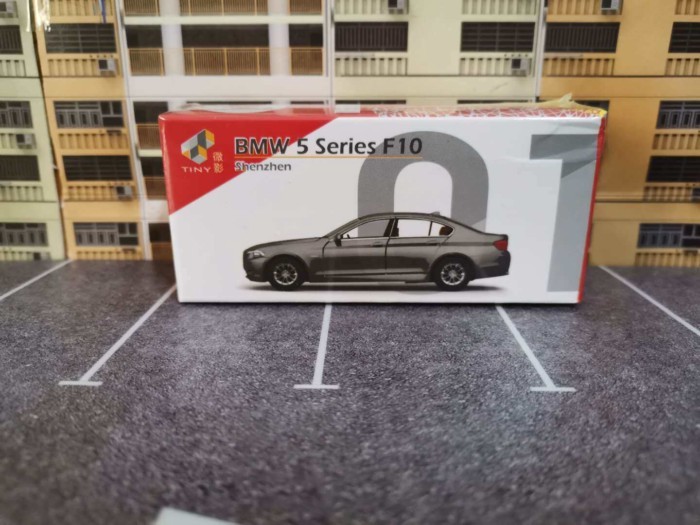 TINY Micro Shadow CN01 1/64 BMW5 Series BMW Car F10 Silver Grey Alloy Car Model รุ่นรถ Limited Editi