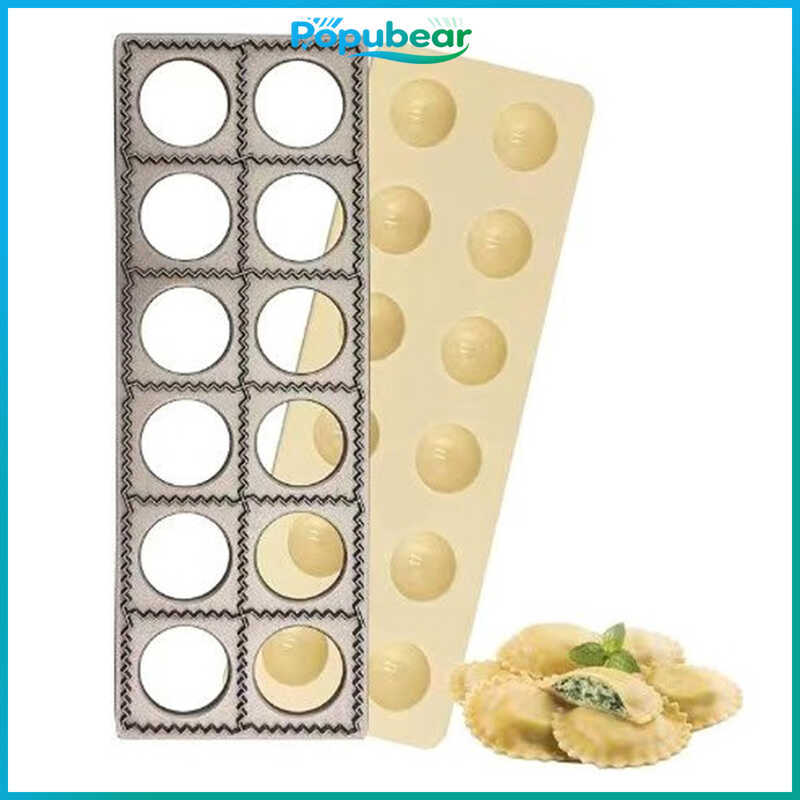 ❤ Mold Ravioli Stamp Dumpling Maker Machine Reusable Multifunctional Pasta Press Cutter Tools F