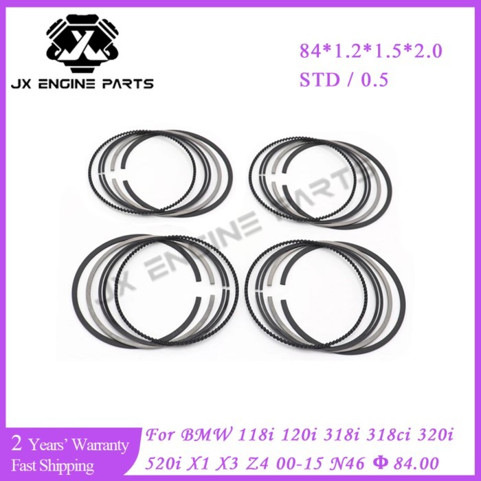 N45 N42 N40 N46 Engine STD 0.5 Piston Ring Set For BMW 2.0 118i 120i 318i 318ci 320i 520i X1 X3 Z4