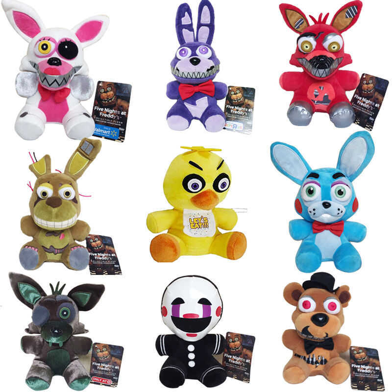 rival Five Night At Freddy' 4 FNAF 18cm Freddy Bear Foxy Chica Bonnie Pluh Stuffed Toy Doll for Kid