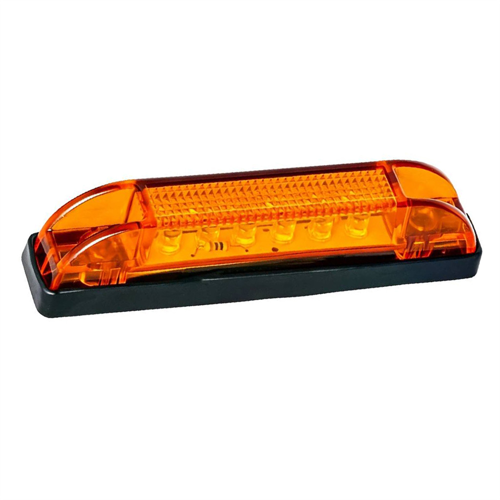 Amber 12V 6 LED Fender Flare Side Marker Clearance Light Fit สําหรับ Jeep Wrangler TJ JK JL