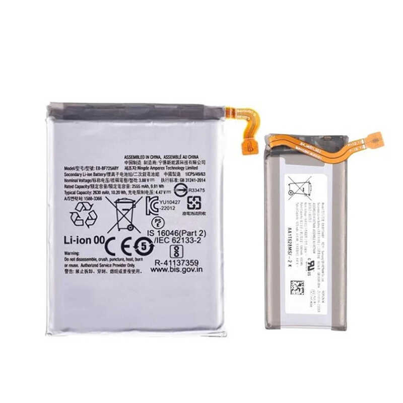แบตเตอรี่โทรศัพท์แท้ Eb-Bf724aby Eb-Bf725aby สำหรับ Galaxy Z Flip 4 5G F723 F724 Sm-F7210 อะไหล่เปล