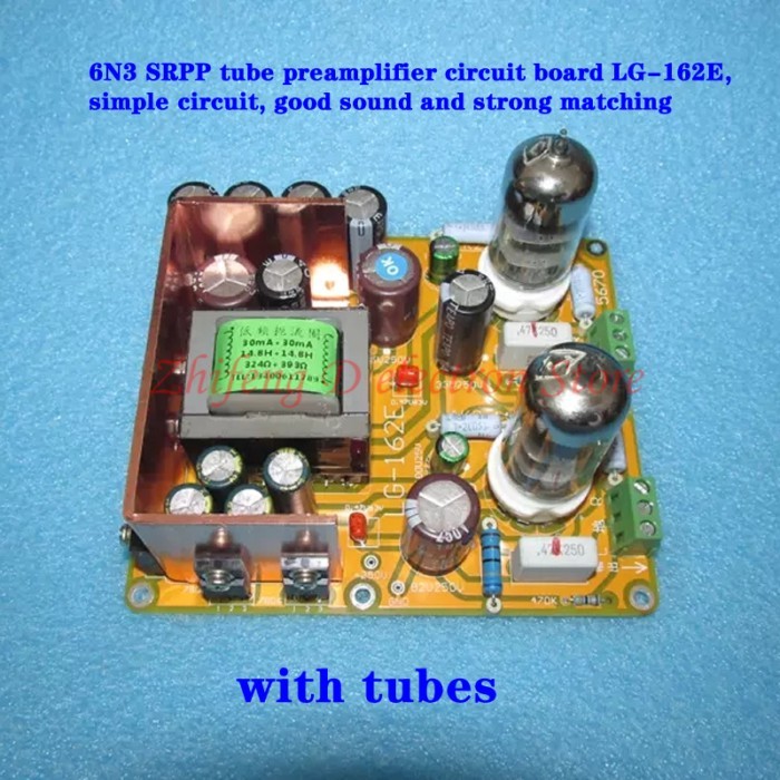 6N3 SRPP tube preamplifier circuit board, with beautiful tone, strong driving force and excellent d