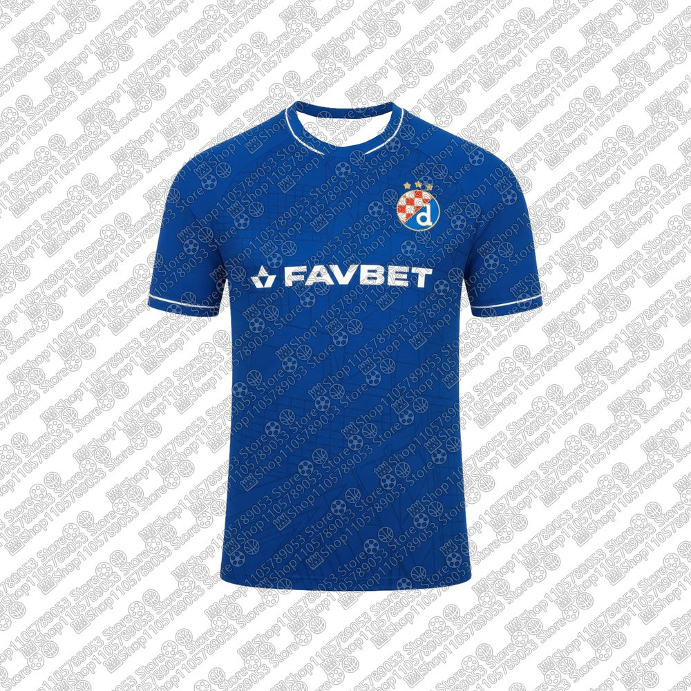 26-27 ใหม่ผู้ชายเด็กเด็กทีม Home Away กีฬา T เสื้อ D-Dinamo Z-Zagreb Tee Breathable ฟุตบอล Jersey ชา