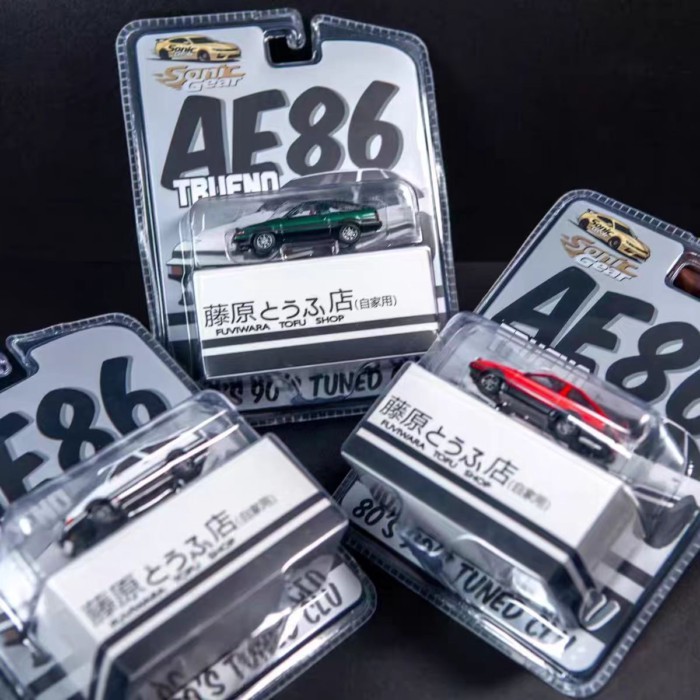 1: 64 AE86 Toyota Corolla AE86 GT-Apex จําลองรถรุ่นคอลเลกชันเครื่องประดับ