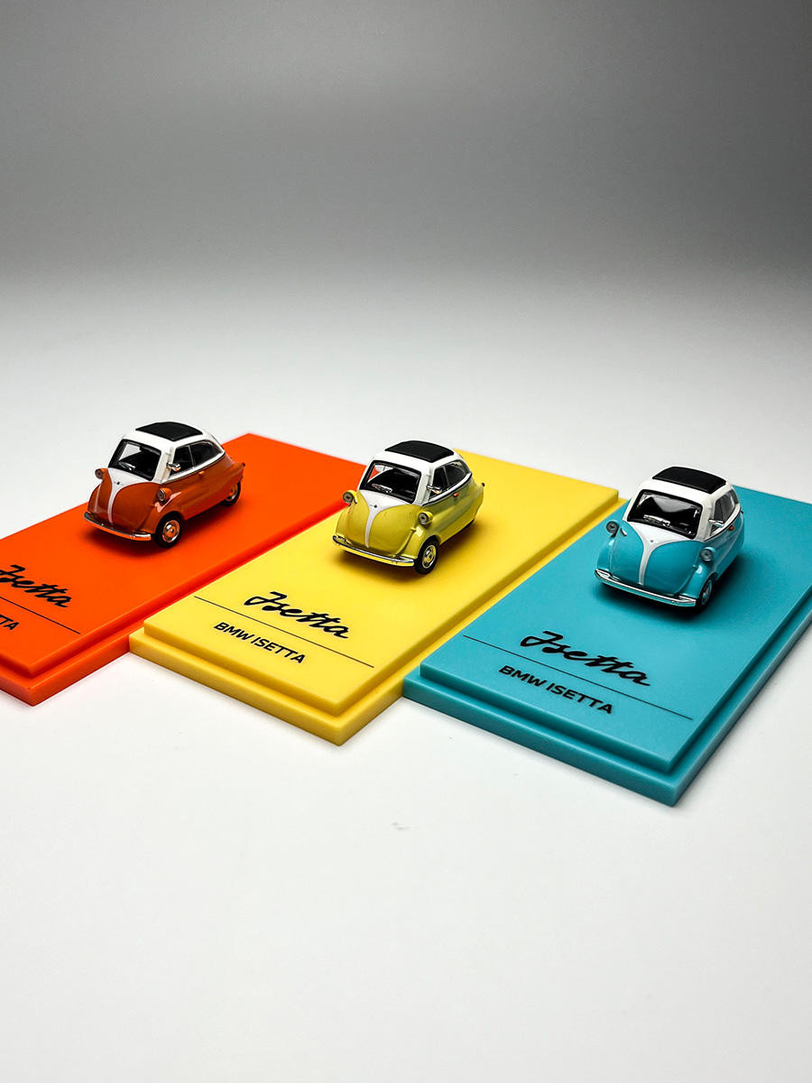 AR 1: 64 BMW BMW Isetta BMW Egg Car Model Set โมเดลรถโลหะผสม Commemorative Edition Out of Print Mode