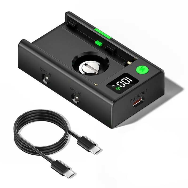 C Np-F Battery Charger Adapter Np-F Camera Battery Charger Adapter Plate Cold Shoe Adapter Np-F550