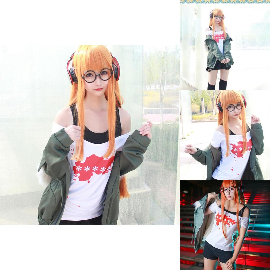เสื้อคอสเพลย์ Futaba Persona Sakura AFK และแจ็คเก็ตสำหรับคอสเพลย์