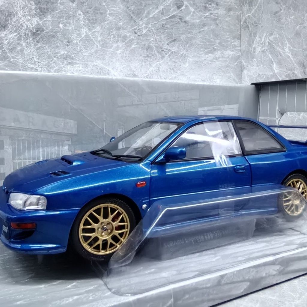 SOLIDO 1/18 SOLIDO IMPREZA 22B STI 1998 โมเดลรถแบบคงที่สองประตู