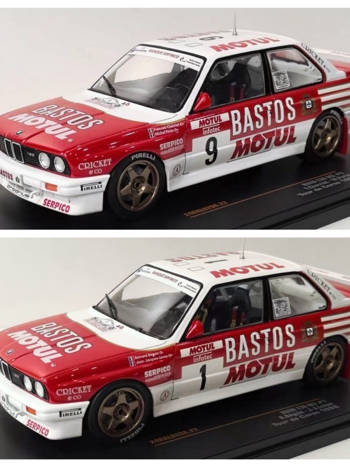 Out of Print Car Model IXO 1/24 BMW BMW E30 M3 1988 Alloy Racing Car Model Collection