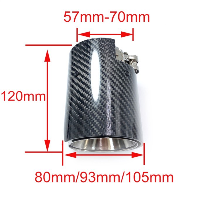 1 Pcs M135i M140 M235i M240i M335i M340i M435i M440i Glossy Carbon M Performance Exhaust Muffler Pi