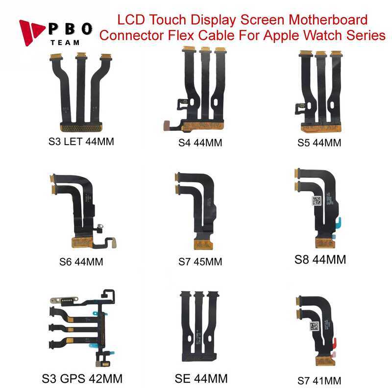 สายแพรเชื่อมต่อหน้าจอสัมผัส LCD สำหรับ Apple Watch Series 8 5 6 7 41/45/40/38/44 มม. S3 GPS S5 S6 S7 S8 SE