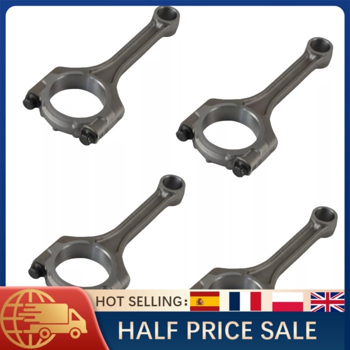 4x Engine Connecting Rods for Hyundai Accent Creta Elantra i30 HB20 & Kia Forte Rio Seltos 1.6 G4FG