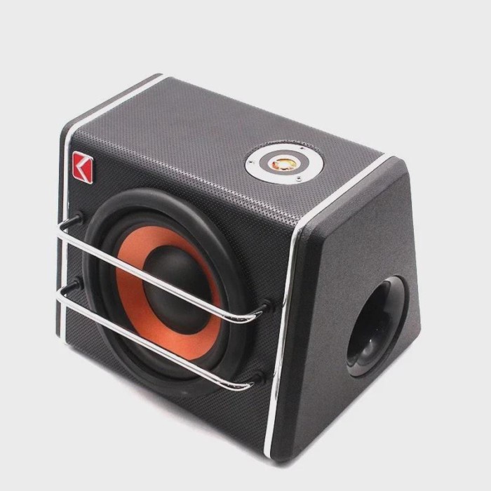 8-inch car subwoofer, trapezoidal active overweight car audio modified trunk speaker