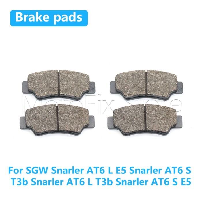 4PCS Motorcycle Accessories Rear Brake Pads For SGW Snarler AT6 L E5 Snarler AT6 S T3b Snarler AT6