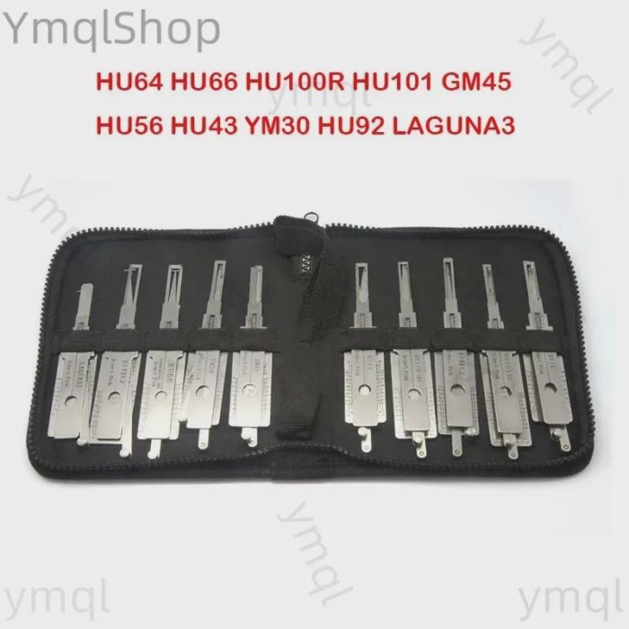 Tools European Car 10PCS HU64 HU66 HU100R HU101 GM45 HU56 HU43 YM30 HU92 LAGUNA3 2 in 1 Decoder Loc