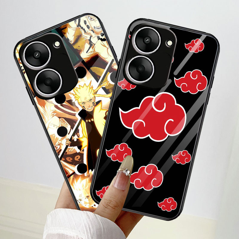 B-23 ปลอกนารูโตะสําหรับ VIVO IQOO Y16 Y03t Y03 Y36 Y27S Y01 Y01A Y18 Z9X Y56 5G เคสกระจกนิรภัย