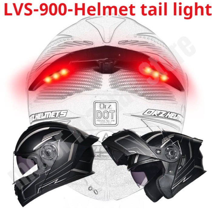 Helmet Accessories ORZ958 Helmet Tail LED Light LVS900 Tail Wing Night LED Light ORZ B08A Helmet Sa