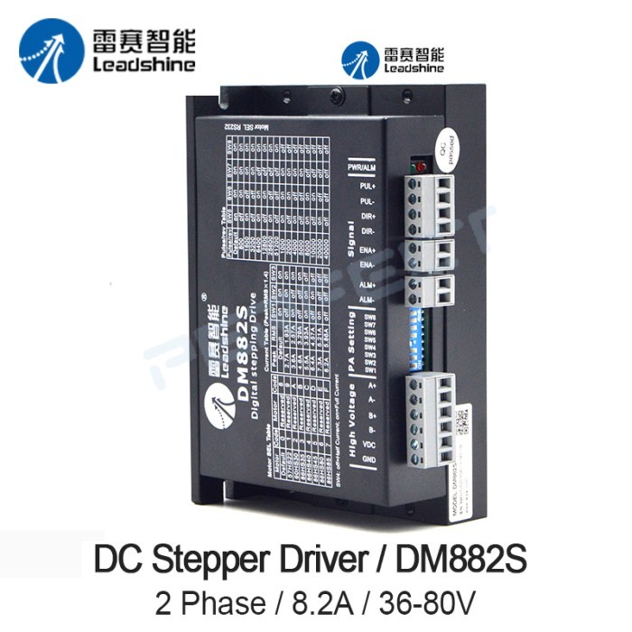 DM882S  2 phase DC stepper motor driver leadshine DC 20-80V 8.2A 0.1A stepper driver use for cnc en