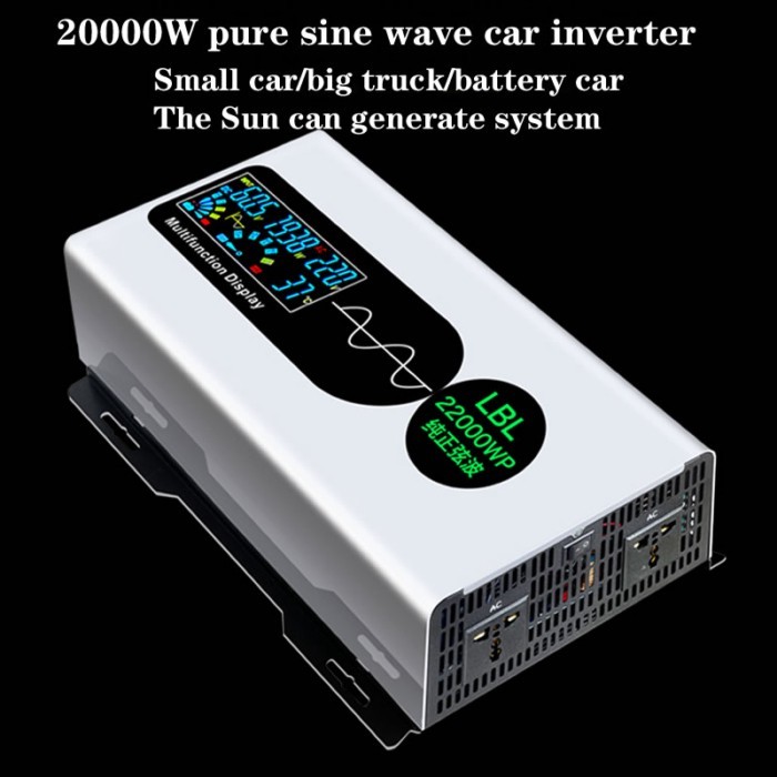 20000W pure sine wave car inverter 24V 48V 60V 72V 96V to 220V power conversion，for power generatio