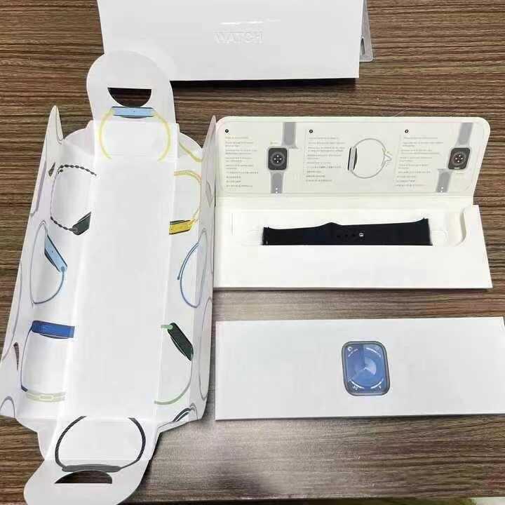 S9mini ultra2 smart watch Touch smart Island S10 s9 smart watch สีฟ้า