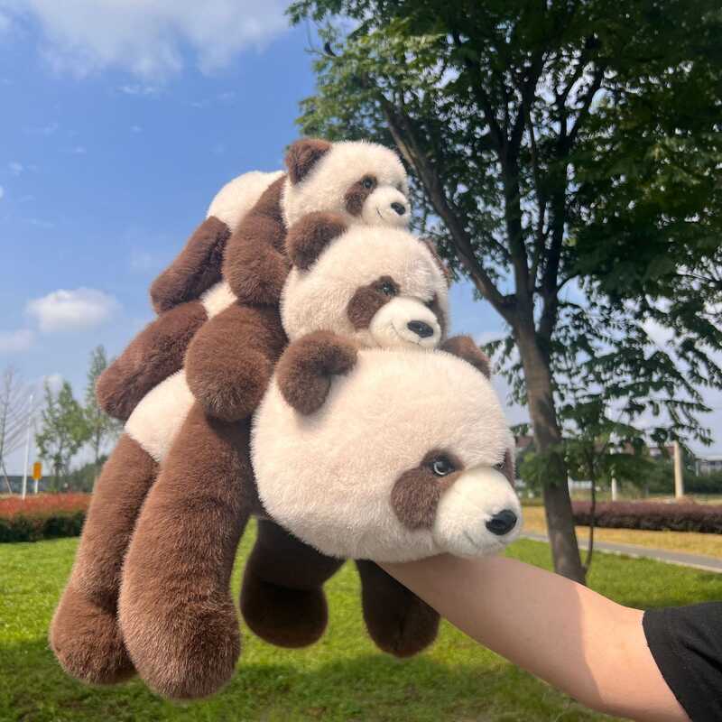 โกหก Qizai Panda จําลองของเล่นตุ๊กตาชาย Super Soft หมอนหุ่น