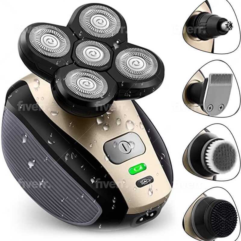 L K-1 8 0 Five-Blade Electric Shaving Light Hair Clipper เต็มรูปแบบล้างทําความสะอาดได้ Smart Body