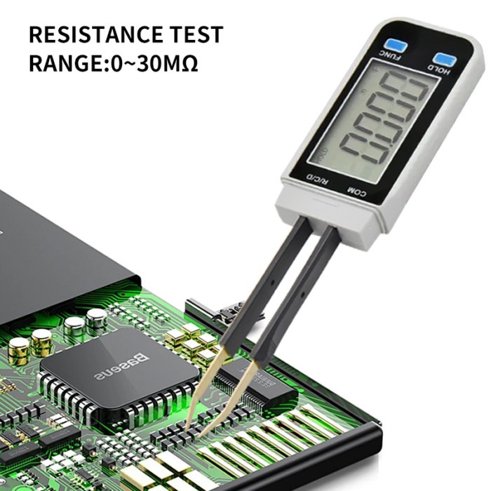 ALIYIQI Digital Tweezers SMD Tester LED Diode  Electronic  Component Tester Resistance Capacitor El