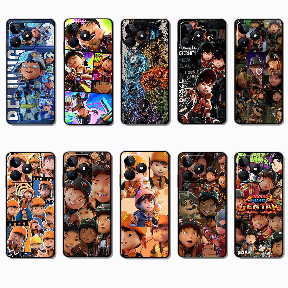เคสโทรศัพท์สีดําแบบนุ่มสําหรับ OPPO A5i A5X A5 Pro A5m A3NFC BoBoiBoy caseg