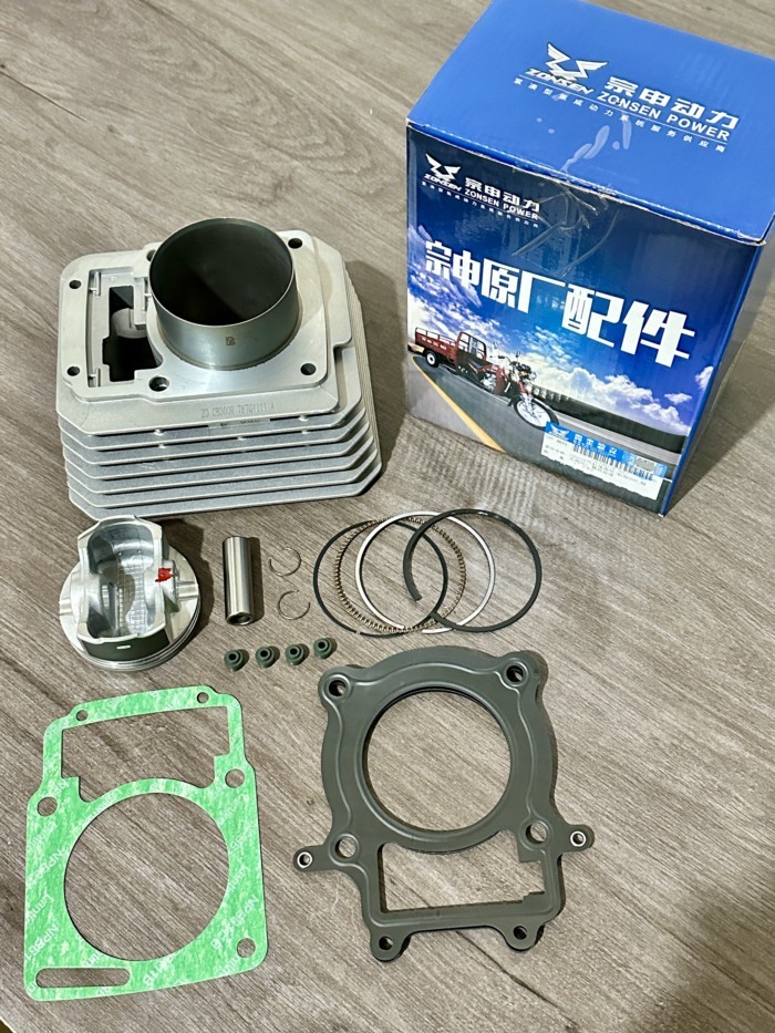 Zongshen CB300R cylinder sleeve piston diameter 75mm ZS175FMN pistonbig bore kit 300cc 169fmm 75mm