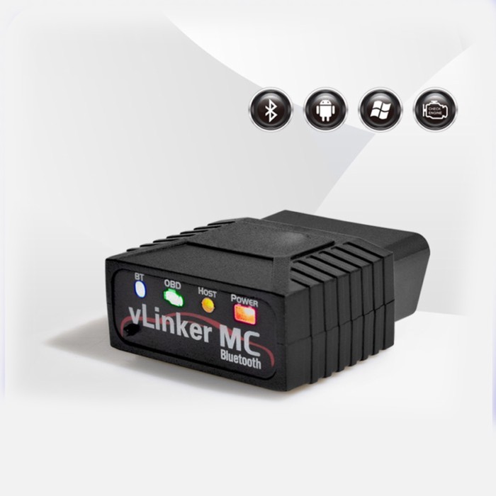 VLinker MC 3.0 / 4.0 Bluetooth V2.2 Version Supports Android OBDII Car Fault Diagnosis Instrument