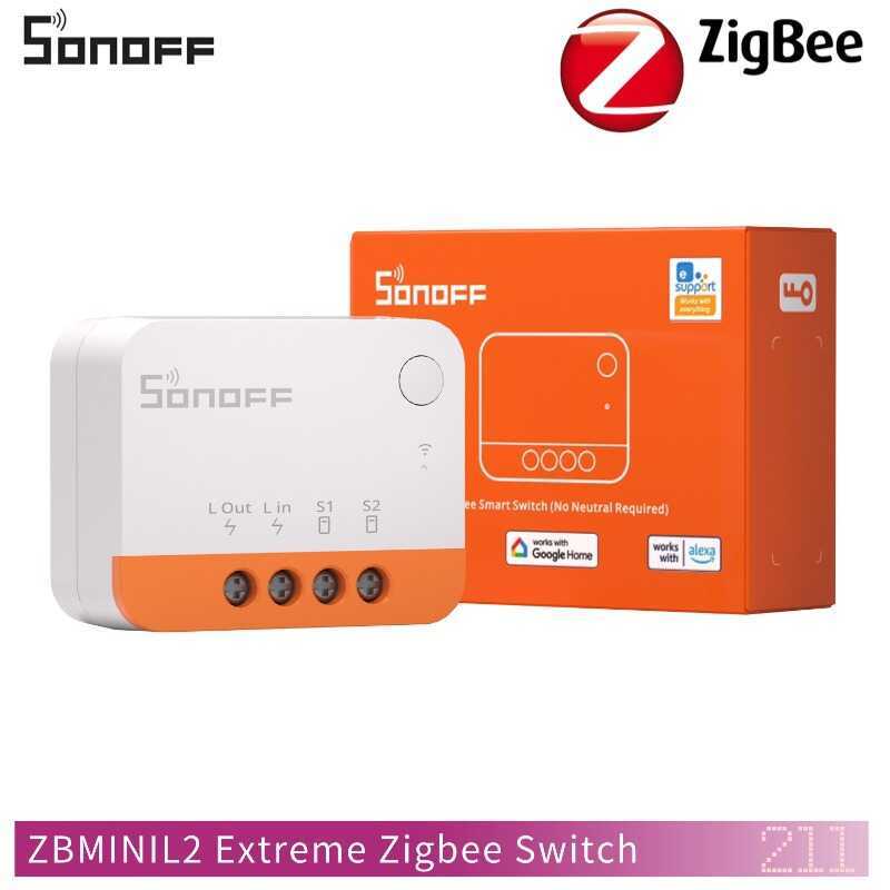 ZBMINIL2 SONOFF สายไฟเดี่ยว Mini สมาร์ท Zigbee สวิทช์เปิด-ปิดรีโมทคอนโทรล