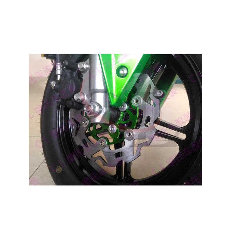จานเบรกหน้าแบบลอยตัว ~ Kawasaki Z125/Z125Pro พร้อมผ้าเบรก อะไหล่แต่งมอเตอร์ไซค์ ยี่ห้อ SEPP ~