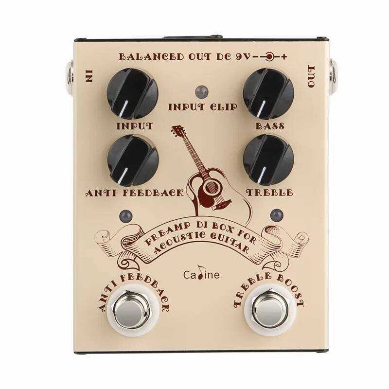 M Caline Cp-40 Acoustic Effect DI Box Cabinet Simulator Pedal Preamp Guitar Accessories