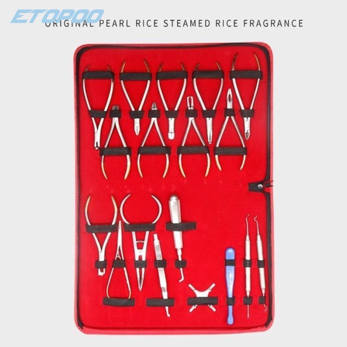 18pcs/set Dentist Orthodontic Tools Set Orthodontic pliers Forming pliers stainless steel Instrumen